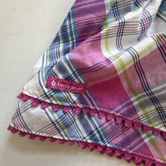 American Girl Doll Plaid Party Dress Outfit Retired NO Barette EUC Clothes - Picture 3 of 10